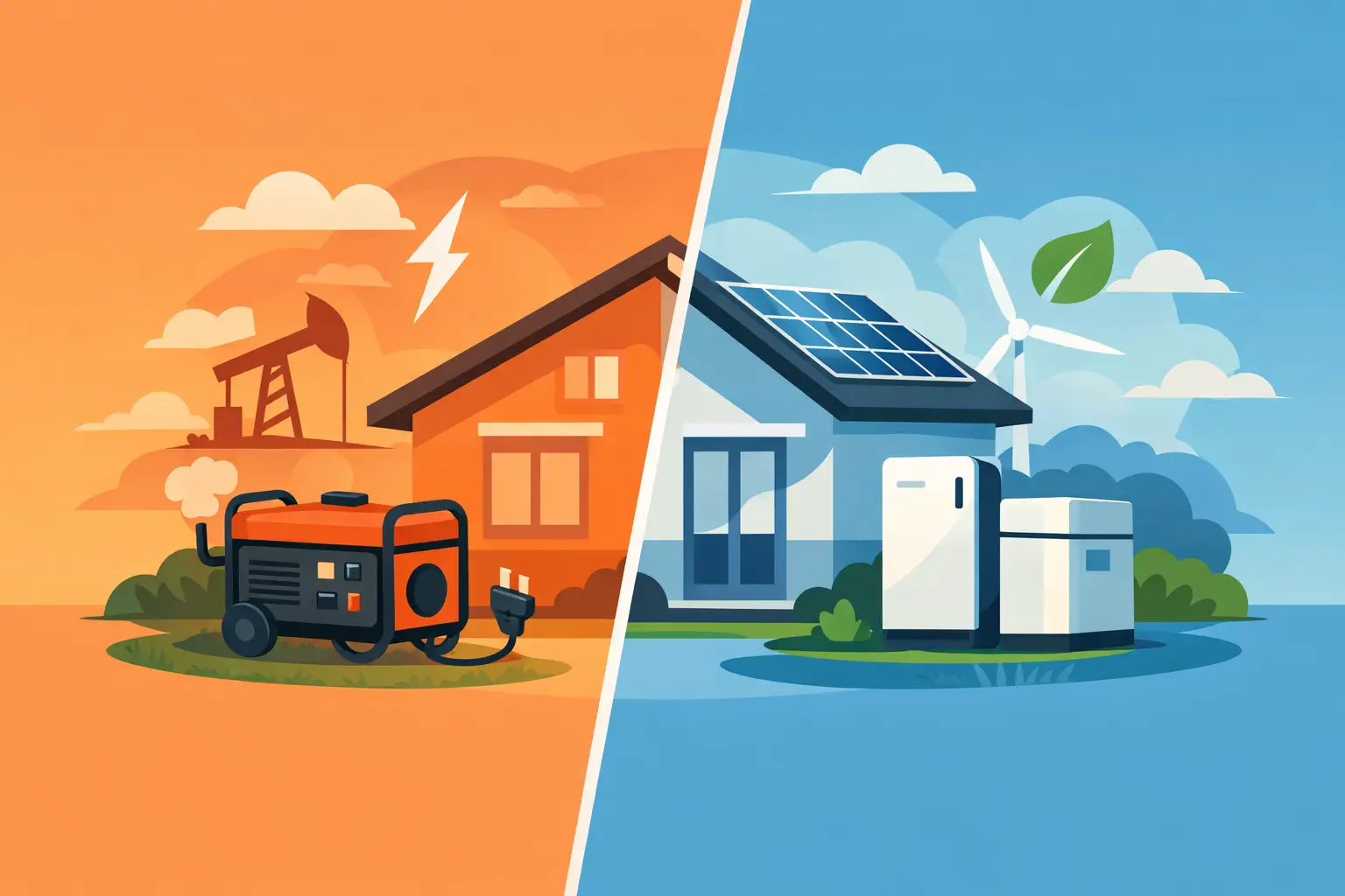 Gas Generator Versus Battery Backup for Your Home