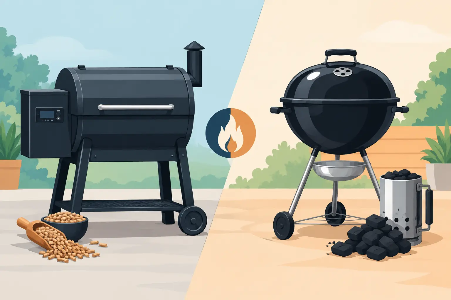 Pellet Grill Versus Charcoal Grill Compared
