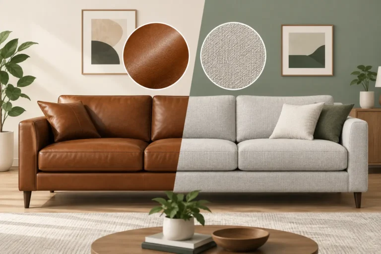 Leather Sofa Versus Performance Fabric for Your Home